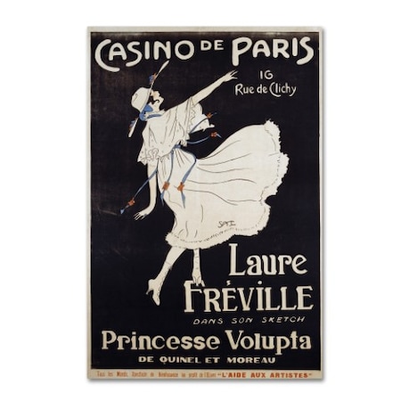 Vintage Apple Collection 'Casino De Paris Voluptua' Canvas Art,12x19